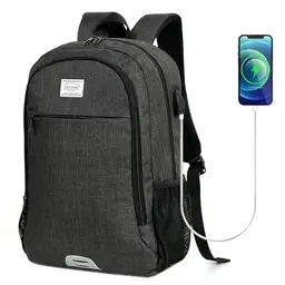 TANTOMI Rucksack Herren mit Laptopfach 15,6 Zoll, Anti-Diebstahl Reiserucksack für Business und College, Dunkelgrau