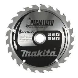 Makita EFFICUT Kreissägeblatt Ø165 mm, 25 Zähne, für saubere Holz-Schnitte in Akku-Handkreissägen