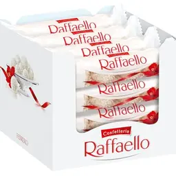 Ferrero Raffaello: Cremige Pralinen mit Mandel, Waffel und Kokos, ideal als Geschenk, 16 Packungen à 4 Stück
