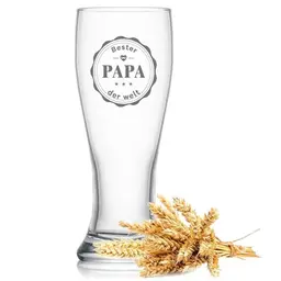 Vatertagsgeschenk für Papa – 350ml Bierglas, Geschenk für Männer, Opa, Ehemann, Weihnachten oder Geburtstag