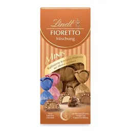 Lindt FIORETTO Minis Mischung | 115 g | Vollmilch Pralinen - Marzipan, Cappuccino, Nougat | Schokoladengeschenk