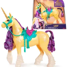 Unicorn Academy Einhorn Leaf - ca. 28 cm, mit beweglichem Kopf, abnehmbarem Zubehör, für Kinder ab 4 Jahre