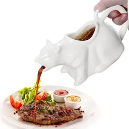 Katzenförmige Porzellan-Sauciere, 250ml, originelles Geschenk für Tierliebhaber