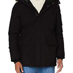 Schott NYC Herren Nelson20 Anorak, Schwarz, Größe S