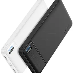 AsperX Power Bank 10000mAh 2er Set, Slim Externer Handyakku, Tragbares Ladegerät mit 4 USB Ports für iPhone, iPad, Huawei