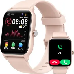 Smartwatch Damen mit Telefonfunktion, 1,8" Fitnessuhr mit Herzfrequenz- und Schlafmonitor, 100 Sportmodi, IP68 wasserdicht