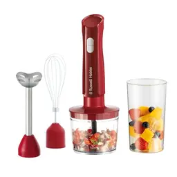 Russell Hobbs 3-in-1 Stabmixer Desire Red mit Mixbecher (600ml) für Smoothies, Suppen, Saucen & Dips