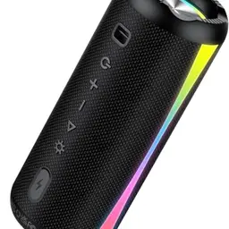 dotn Bluetooth Lautsprecher mit RGB Licht, IPX7 wasserdicht, 20W Stereo Sound, tragbar für Sport und Party