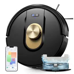 Vexilar W9 Saugroboter mit Wischfunktion, 5000Pa, 150 Min Akkulaufzeit, APP Steuerung, Ideal für Tierhaare