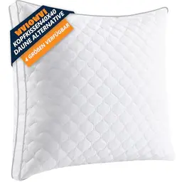 WVIOWVI Komfort Kopfkissen 40x40 - Hochwertiges, antiallergisches Nackenkissen mit abnehmbarem Bezug für tiefen Schlaf
