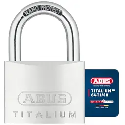 ABUS Titalium 64TI/60 Vorhängeschloss – Sicherheitslevel 6, leicht und robust