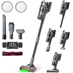 Linkifly A11 Kabelloser Staubsauger, 600W, 60 Min Laufzeit, geeignet für Hartholzböden, Teppiche und Fliesen