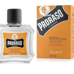 Proraso Bart Balsam Wood & Spice, 100 ml - Pflegt, schützt und lindert Juckreiz, Made in Italy