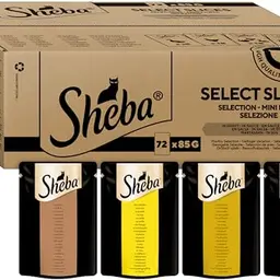 SHEBA Adult Katzenfutter in Sauce - 72x85g Portionsbeutel - Geflügel Variation