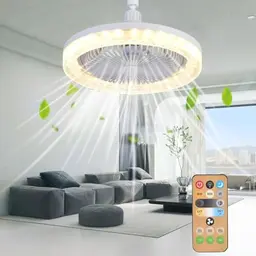 Deckenventilator mit Licht, 30W, ideal für Schlafzimmer und kleine Räume