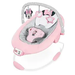 Bright Starts Minnie Maus Babywippe mit Musik und Spielzeugen, 1 Stück