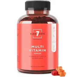 Multivitamin Gummies mit Vitaminen A, B, C, D, E | Immunsystem Stärkung | Gummibärchen ohne Zusätze