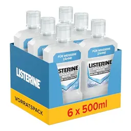 Listerine Advanced White Mundspülung Milder Geschmack, 6x500 ml