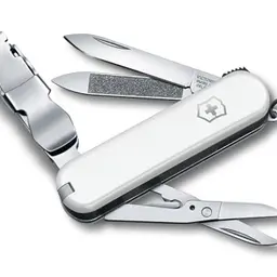 Victorinox Taschenmesser Nail Clip 580, Multitool mit 8 Funktionen, Weiss