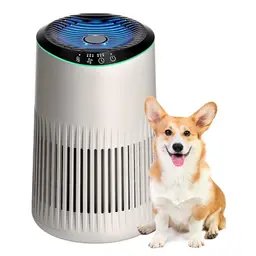 MERONTE Luftreiniger für Schlafzimmer und Büro - Allergikerfreundlicher HEPA Filter, 3 Modi, 1 Pack