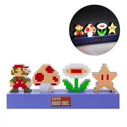 Super Mario Bros Icons Licht - Offizielles Nintendo-Merchandise, dekorative Leuchte für Schlafzimmer & Gaming-Raum