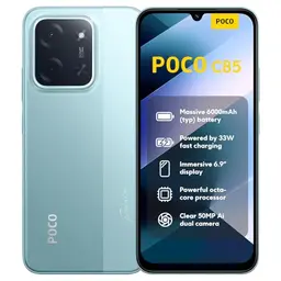 XIAOMI Poco C85 Smartphone, 8GB RAM, 256GB, 6,9" 120Hz Display, 50MP Kamera, 6000mAh, Grün
