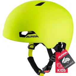ALPINA Hackney - Leichter Kinderfahrradhelm mit Nachrüstbarem LED, Größe M (51-56 cm)