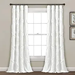 Lush Decor Avon Sydney Fenstervorhang, 137 x 213 cm, Weiß