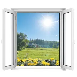 Apalus Fliegengitter Fenster, bis 130x150cm, Insektenschutz, einfache Montage, inklusive Zuschneider, weiß