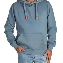 DENIMFY Herren Hoodie Regular Fit in Turbid Blue, Größe S