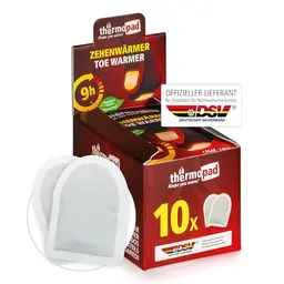 THERMOPAD Zehenwärmer – 10 Paar für 9 Stunden Wärme I Ideal für Outdoor & Ski-Schuhe