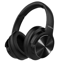 AUSDOM E9 Over-Ear Bluetooth Kopfhörer - Faltbare Kabellose ANC Kopfhörer mit 60 Stunden Akkulaufzeit, Schwarz