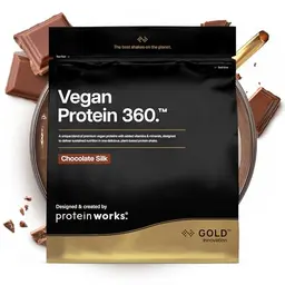 Protein Works Vegan Protein 360 – Chocolate Silk, 16 Portionen, 500g, pflanzlich, fettarm & kalorienarm