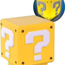 ZTZK Mario Lampe - Upgrade Mario WüRfel Nachtlicht mit Spiel-Soundeffekten, perfekt als Geschenk für Kinder und Fans