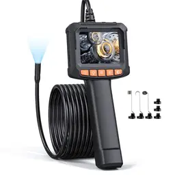 QIMIC Endoskopkamera mit Licht und 8 LEDs, 16,4 ft Kabel, 1080P HD, inkl. Akku, IP67, 2,4