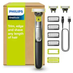 PHILIPS OneBlade 360 Face & Body Rasierer, Trimmer & Bodygroomer, Nass & Trocken, inklusive Zubehör