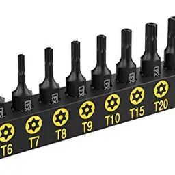 LEXIVON 13-teiliges Torx Bit Set T4-T40, Tamper Resistant, kompatibel mit Bosch, Makita, Milwaukee und mehr