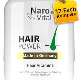 Haar Vitamine mit Biotin, Zink und Selen - 120 Kapseln für Haar- & Bartwuchs - Für Frauen und Männer