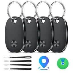 Smart Air Tracker Tag 4er Pack - Bluetooth Schlüsselfinder für Gepäck und Taschen, kompatibel mit Apple Wo ist? APP
