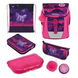 herlitz Schulranzen FiloActive Neonpink, 19 L, für 1. Klasse Mädchen & Jungen