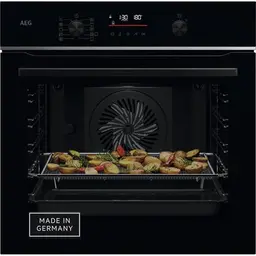 AEG Einbaubackofen – Serie 6 – Pyrolyse Selbstreinigung – Kerntemperatursensor – AirFry – 45 Programme – Schwarz