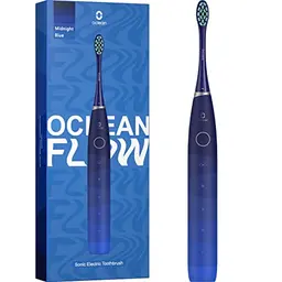 Oclean Flow Elektrische Schallzahnbürste mit 5 Reinigungsmodi, 180 Tage Akku, IPX7, Timer, blaue Variante