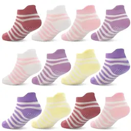 ELUTONG Antirutsch Socken für Babys, 12 Paar rutschfeste Socken für Jungen und Mädchen 6-12 Monate