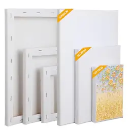6-teiliges Leinwand-Set zum Bemalen – Ideal für Acryl- und Ölfarben