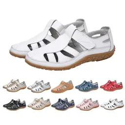 Bequeme Damen-Sandalen mit Keilabsatz - Geschlossen, Silber, Größe 40