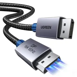 UGREEN DisplayPort Kabel 16K, 2M, 80Gbps, HDR, FreeSync, G-Sync für PC und Gaming Monitor