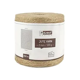 Juteschnur Natur Braun 2mm - Pack, ideal für Verpackung, DIY, Floristik & Dekoration