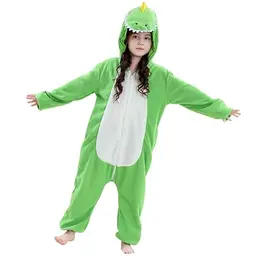 Kinder Dinosaurier Onesie Pyjama mit Kapuze für Halloween und Weihnachten (11-12 Jahre)