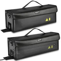 GUOOTU 2er Set Ebike Akku Tasche, feuerfest, wasserdicht, explosionssicher, für Lagerung und Transport (2 Stück)