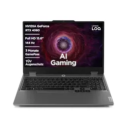 Lenovo LOQ Gaming Laptop 15,6" Full HD | 144Hz | AMD Ryzen 7 | 16GB RAM | 1TB SSD | NVIDIA GeForce RTX 4060